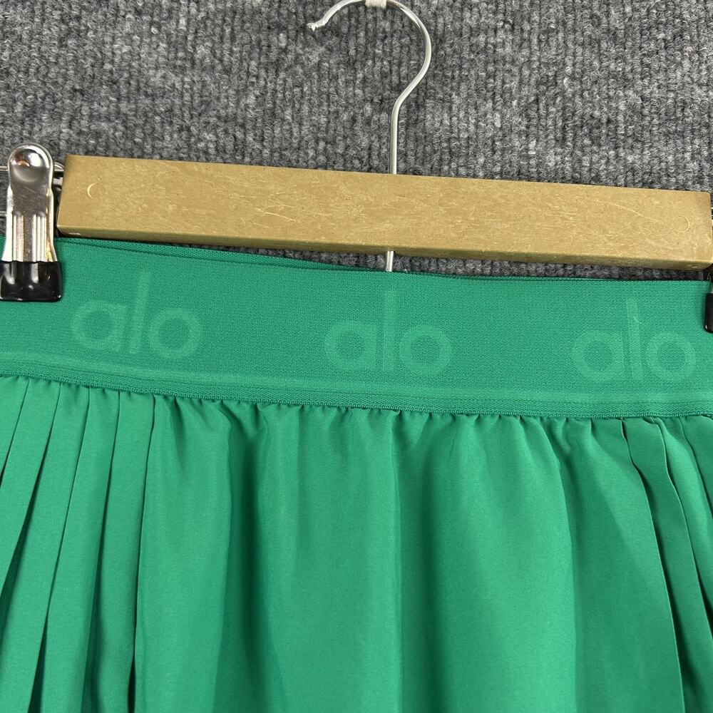 Alo Yoga Skirt Small Emerald Aces Tennis Skort Pleated Green Athletic Chic - Picture 2 of 10
